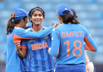 Women’s T20 WC : ਮਹਿਲਾ ਟੀ-20 ਵਿਸ਼ਵ ਕੱਪ ਵਿੱਚ ਭਾਰਤ ਦੀ ਲਗਾਤਾਰ ਦੂਜੀ ਜਿੱਤ ; ਨੀਦਰਲੈਂਡ ਨੂੰ 95 ਦੌੜਾਂ ਨਾਲ ਹਰਾਇਆ Women’s T20 WC : ਮਹਿਲਾ ਟੀ-20 ਵਿਸ਼ਵ ਕੱਪ ਵਿੱਚ ਭਾਰਤ ਦੀ ਲਗਾਤਾਰ ਦੂਜੀ ਜਿੱਤ ; ਨੀਦਰਲੈਂਡ ਨੂੰ 95 ਦੌੜਾਂ ਨਾਲ ਹਰਾਇਆ