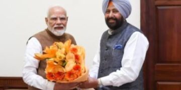 ਪੰਜਾਬ ਭਾਜਪਾ ਪ੍ਰਧਾਨ ਕੇਵਲ ਸਿੰਘ ਢਿੱਲੋ ਵੱਲੋਂ ਪ੍ਰਧਾਨ ਮੰਤਰੀ ਨਰਿੰਦਰ ਮੋਦੀ ਨਾਲ ਮੁਲਾਕਾਤ