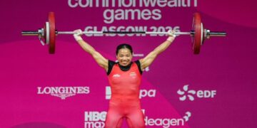 Commonwealth Games 2026: ਮੀਰਾਬਾਈ ਚਾਨੂ ਨੇ ਜਿੱਤਿਆ ਭਾਰਤ ਲਈ ਪਹਿਲਾ ਸੋਨ ਤਗਮਾ Commonwealth Games 2026: ਮੀਰਾਬਾਈ ਚਾਨੂ ਨੇ ਜਿੱਤਿਆ ਭਾਰਤ ਲਈ ਪਹਿਲਾ ਸੋਨ ਤਗਮਾ