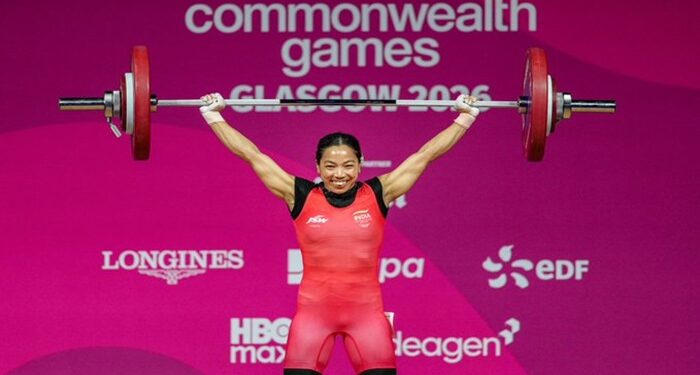 Commonwealth Games 2026: ਮੀਰਾਬਾਈ ਚਾਨੂ ਨੇ ਜਿੱਤਿਆ ਭਾਰਤ ਲਈ ਪਹਿਲਾ ਸੋਨ ਤਗਮਾ Commonwealth Games 2026: ਮੀਰਾਬਾਈ ਚਾਨੂ ਨੇ ਜਿੱਤਿਆ ਭਾਰਤ ਲਈ ਪਹਿਲਾ ਸੋਨ ਤਗਮਾ