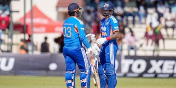IND vs ZIM 3rd T20I: ਵੈਭਵ ਸੂਰਿਆਵੰਸ਼ੀ ਦਾ ਤੂਫ਼ਾਨੀ ਅਰਧ-ਸੈਂਕੜਾ IND vs ZIM 3rd T20I: ਵੈਭਵ ਸੂਰਿਆਵੰਸ਼ੀ ਦਾ ਤੂਫ਼ਾਨੀ ਅਰਧ-ਸੈਂਕੜਾ