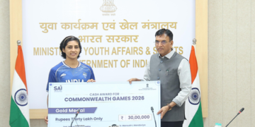Commonwealth Games 2026 : ਖੇਡ ਮੰਤਰੀ ਨੇ ਬਾਕਸਿੰਗ, ਜੂਡੋ ਅਤੇ ਪੈਰਾ-ਐਥਲੈਟਿਕਸ ਦੇ ਤਗਮਾ ਜੇਤੂਆਂ ਦਾ ਕੀਤਾ ਸਨਮਾਨ Commonwealth Games 2026 : ਖੇਡ ਮੰਤਰੀ ਨੇ ਬਾਕਸਿੰਗ, ਜੂਡੋ ਅਤੇ ਪੈਰਾ-ਐਥਲੈਟਿਕਸ ਦੇ ਤਗਮਾ ਜੇਤੂਆਂ ਦਾ ਕੀਤਾ ਸਨਮਾਨ