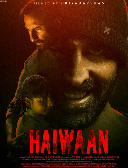 ਬਾਲੀਵੁੱਡ ਸੁਪਰਸਟਾਰ ਅਕਸ਼ੈ ਕੁਮਾਰ ਅਤੇ ਸੈਫ ਅਲੀ ਖਾਨ ਦੀ ਫਿਲਮ ‘Haiwaan’ ਦਾ ਟ੍ਰੇਲਰ ਰਿਲੀਜ਼