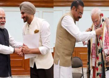 Punjab ਦੇ ਰਾਜ ਸਭਾ ਮੈਂਬਰਾਂ ਹਰਭਜਨ ਸਿੰਘ ਅਤੇ ਅਸ਼ੋਕ ਮਿੱਤਲ ਨੇ PM ਮੋਦੀ ਨਾਲ ਕੀਤੀ ਮੁਲਾਕਾਤ Punjab ਦੇ ਰਾਜ ਸਭਾ ਮੈਂਬਰਾਂ ਹਰਭਜਨ ਸਿੰਘ ਅਤੇ ਅਸ਼ੋਕ ਮਿੱਤਲ ਨੇ PM ਮੋਦੀ ਨਾਲ ਕੀਤੀ ਮੁਲਾਕਾਤ
