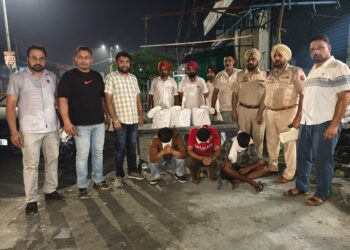 ਜਲਾਲਾਬਾਦ ਵਿੱਚ STF ਦੀ ਵੱਡੀ ਕਾਰਵਾਈ ; 30 ਕਿਲੋ 672 ਗ੍ਰਾਮ ਹੀਰੋਇਨ ਸਮੇਤ ਤਿੰਨ ਕਾਬੂ ਜਲਾਲਾਬਾਦ ਵਿੱਚ STF ਦੀ ਵੱਡੀ ਕਾਰਵਾਈ ; 30 ਕਿਲੋ 672 ਗ੍ਰਾਮ ਹੀਰੋਇਨ ਸਮੇਤ ਤਿੰਨ ਕਾਬੂ