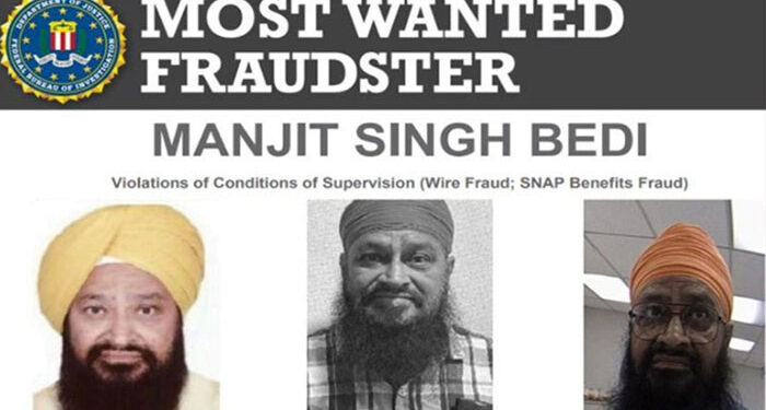 Punjab: FBI ਦੇ ਵਾਂਟੇਡ ਮਨਜੀਤ ਬੇਦੀ ਨੂੰ ਪੁਲਿਸ ਨੇ ਇੱਕ ਦਿਨ ਦੇ ਰਿਮਾਂਡ ‘ਤੇ ਲਿਆ Punjab: FBI ਦੇ ਵਾਂਟੇਡ ਮਨਜੀਤ ਬੇਦੀ ਨੂੰ ਪੁਲਿਸ ਨੇ ਇੱਕ ਦਿਨ ਦੇ ਰਿਮਾਂਡ ‘ਤੇ ਲਿਆ