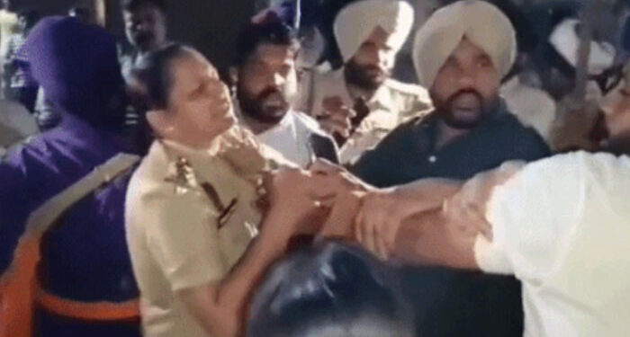 Punjab: ਨਿਹੰਗਾਂ ਦੀ ਝੜਪ ਦੌਰਾਨ ਲੇਡੀ SHO ਨਾਲ ਬਦਸਲੂਕੀ Punjab: ਨਿਹੰਗਾਂ ਦੀ ਝੜਪ ਦੌਰਾਨ ਲੇਡੀ SHO ਨਾਲ ਬਦਸਲੂਕੀ