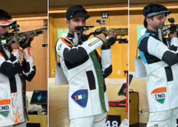 Asian Games ‘ਚ ਭਾਰਤ ਨੂੰ ਤੀਜਾ ਤਗਮਾ: ਪੁਰਸ਼ ਟੀਮ ਨੇ ਨਿਸ਼ਾਨੇਬਾਜ਼ੀ ਵਿੱਚ ਜਿੱਤਿਆ ਚਾਂਦੀ ਦਾ ਤਗਮਾ Asian Games ‘ਚ ਭਾਰਤ ਨੂੰ ਤੀਜਾ ਤਗਮਾ: ਪੁਰਸ਼ ਟੀਮ ਨੇ ਨਿਸ਼ਾਨੇਬਾਜ਼ੀ ਵਿੱਚ ਜਿੱਤਿਆ ਚਾਂਦੀ ਦਾ ਤਗਮਾ