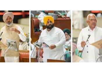 ਪੰਜਾਬ ਵਿਧਾਨ ਸਭਾ ਵੱਲੋਂ ਸਰਬਸੰਮਤੀ ਨਾਲ 8 ਮਤੇ ਪਾਸ ਪੰਜਾਬ ਵਿਧਾਨ ਸਭਾ ਵੱਲੋਂ ਸਰਬਸੰਮਤੀ ਨਾਲ 8 ਮਤੇ ਪਾਸ