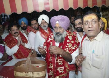 ਪੰਜਾਬ ਕਾਂਗਰਸ ਪ੍ਰਧਾਨ ਪਰਗਟ ਸਿੰਘ ਮਾਤਾ ਚਿੰਤਪੂਰਨੀ ਦਰਬਾਰ ਵਿਖੇ ਹੋਏ ਨਤਮਸਤਕ